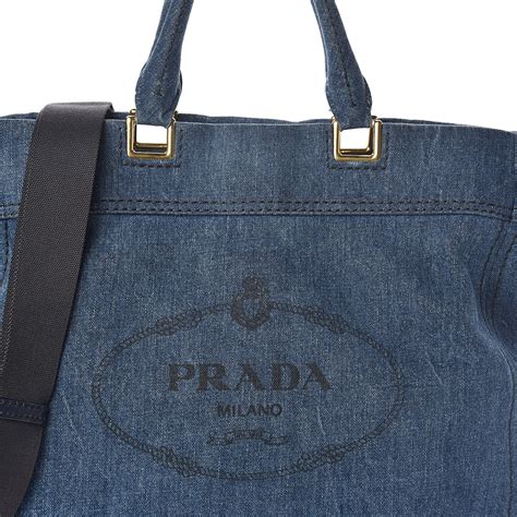 prada large tote|prada denim tote.